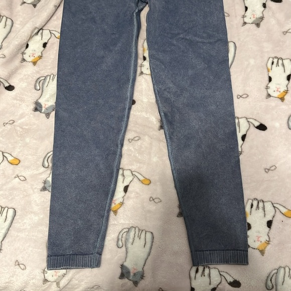 Popflex Blue Denim Seamless Leggings CurveFlex - Picture 2 of 7